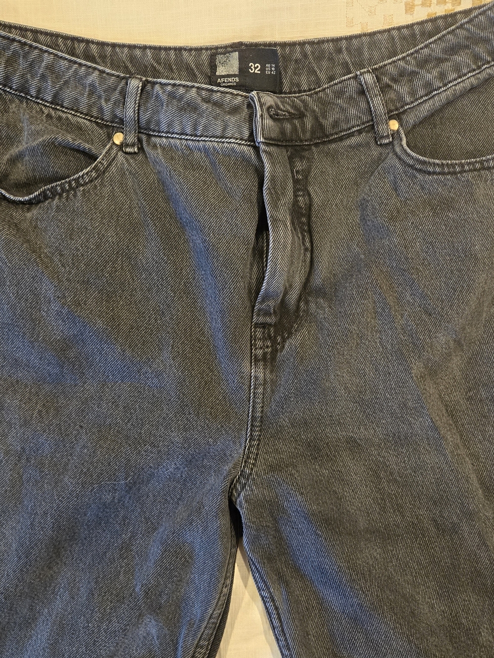 Afends Women's Shelby Long Black Wide Leg Jeans - Picture 4 of 8